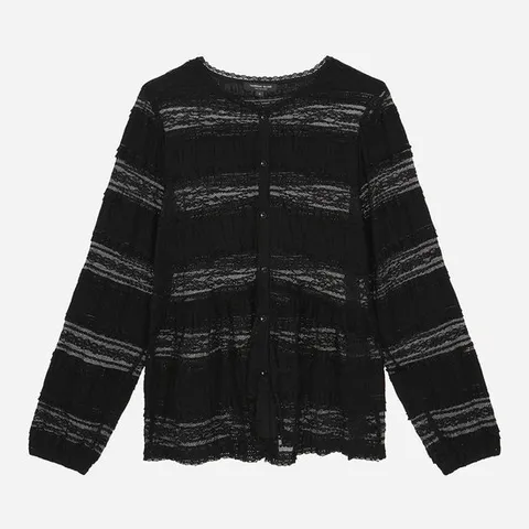 [ 롯데백화점 ][써스데이아일랜드][KiiiKiii 착용]오픈형 레이스 블라우스(T256MBL156W)