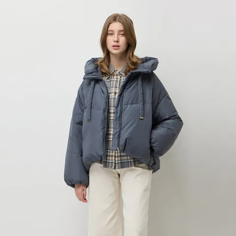 [ 롯데백화점 ][시슬리]루즈핏 후드 숏패딩(SAPD82561)