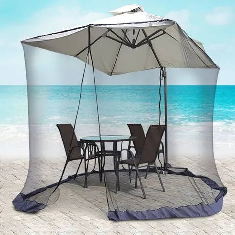 파라솔 모기장 카페 캠핑 테라스 야외 대형 방충망 모기장 모기장텐트 대형모기장 야외모기장 캐노피모기장 파라솔모기장 휴대용모기장 야외캐노피