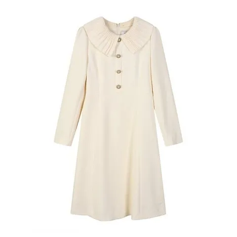 [에꼴드파리][에꼴드파리/드라로얄] 니트카라 원피스_RB2ZWOA011