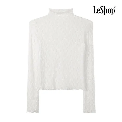[ 롯데백화점 ]르샵  플라워 레이스 하이넥 블라우스 (BP9BL020A)