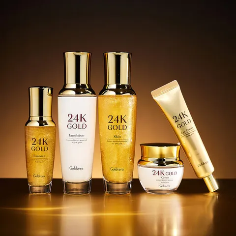골드베라 24K골드 화장품 5종 1세트 기초화장품 스킨케어 콜라겐 주름미백 탄력보습