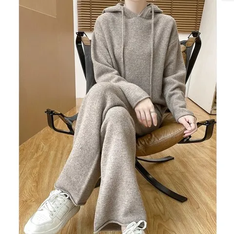 [드레스허그] 나코 라운지웨어 니트 투피스 세트