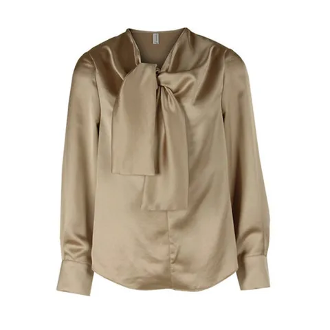 [ 롯데백화점 ][파슨스] Glossy Knot Blouse    [PW2R9BL11]