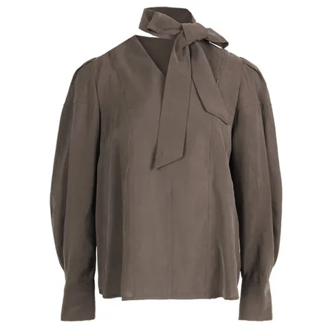 [ 롯데백화점 ][파슨스] V-neck Scarf Blouse [PW2R9BL12]