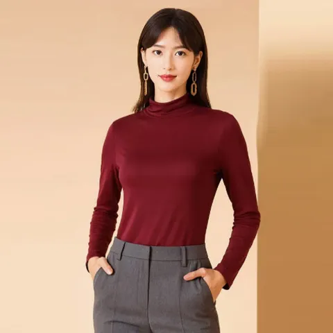 [홈쇼핑 판매상품] 가을 여성 하프넥 티셔츠 15종택1