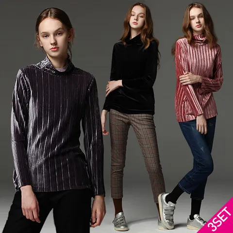 [GS단독] [홈쇼핑방송/르오트(LeOT)] 기품있는 레이디 벨벳 블라우스 (3종택일)-사이즈 55~99다양