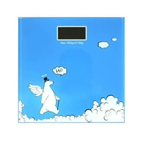 디지털 스마트 체중계 파란천사곰 몸무게 전자 저울