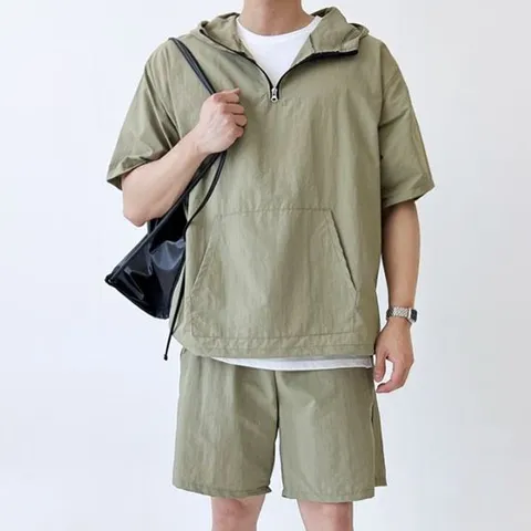 아노락 남자 트레이닝 세트 운동복 후드 여름 셋업 트레이닝세트 아노락트레이닝세트 아노락세트 트레이닝셋업 여름아노락 여름트레이닝세트 여름셋업