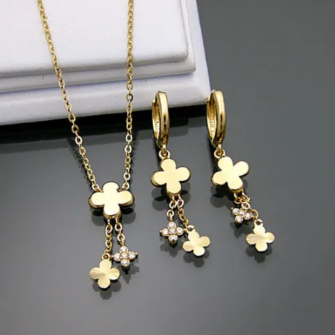 18K GOLD[set] [목걸이+귀걸이]4549