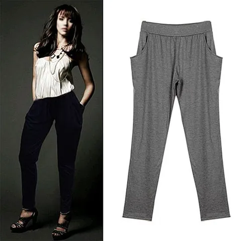 여름바지 옆포켓 TR 배기팬츠 DK-0573 바지 팬츠