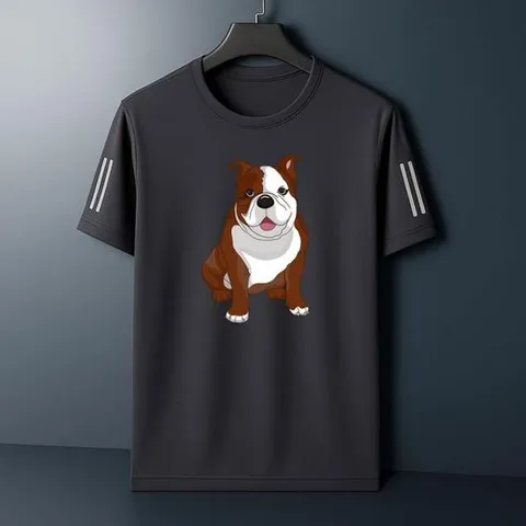 005불독 남성 아이스 라운드 반팔티 쿨 여름티셔츠 런닝티셔츠 반팔티 반티