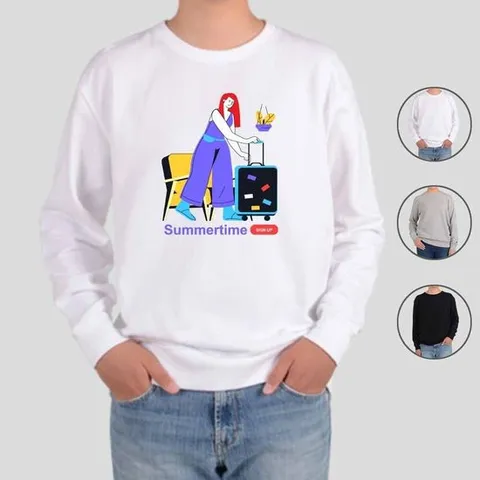 기모맨투맨 공항 여름휴가 해외여행 VACATION2 그래픽티셔츠