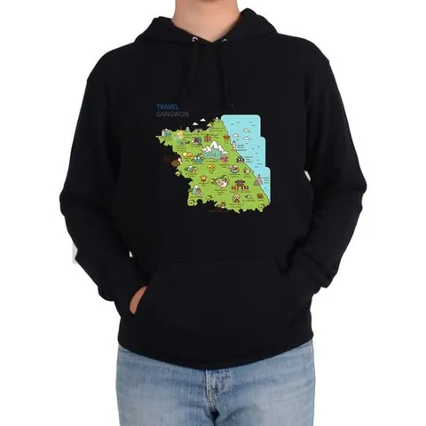 여자후드티 후드티 GANGWON TOUR MAP 강원도여행 설악산그림 다양한 색상 사이즈