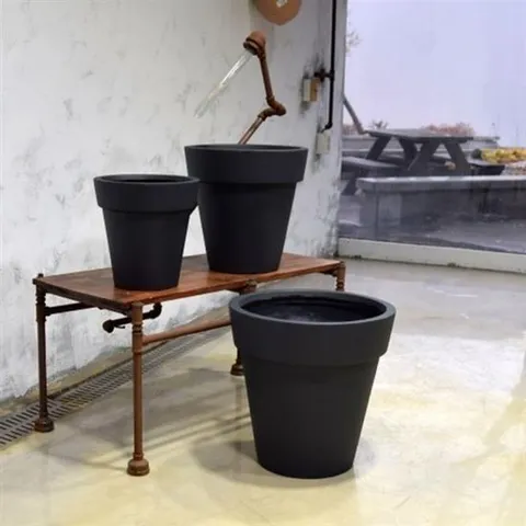 ksr 모던 FRP 긴원형 인테리어화분 DW159131 (소) 29x29cm