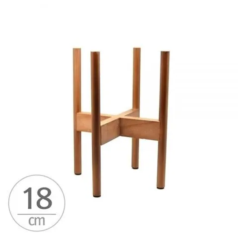 ksr 원목화분받침대 우드스텐드(소)내경18cm월넛(오크색) 우드스텐드 소 내경18 월넛