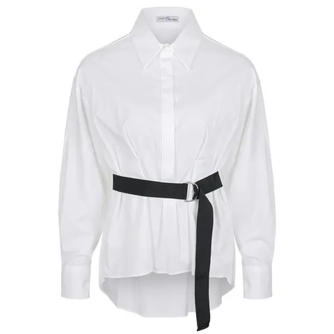 [ 롯데백화점 ][파슨스] Strap Pintuck Blouse [PW2R2BL02]
