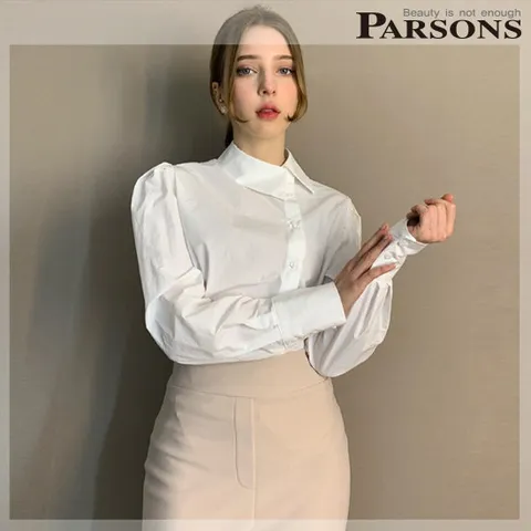 [ 롯데백화점 ][파슨스] Side Puff Blouse Shirt [ASSR2BL04]