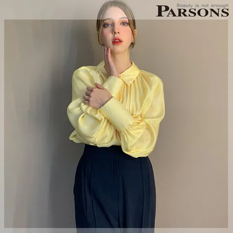 [ 롯데백화점 ][파슨스] Midnight.Shirring Shirt [ASSR2BL07]