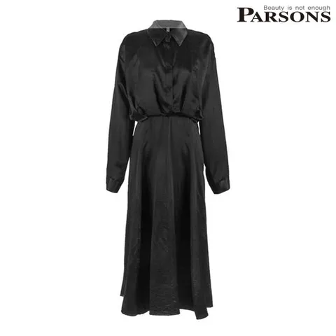 [ 롯데백화점 ][파슨스] Aura.Shirring Shirt Dress_Navy [MSPR2OP03]