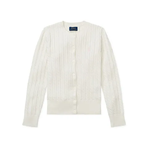 [폴로랄프로렌]폴로 랄프로렌 케이블 니트 걸즈 가디건 웜화이트