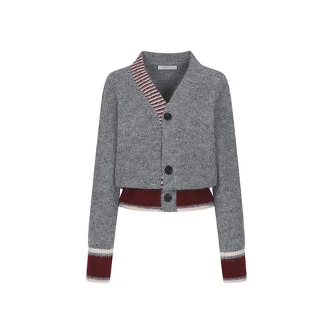 예시카 비스코스 멀티 스트라이프 배색 가디건 YJ9KC794