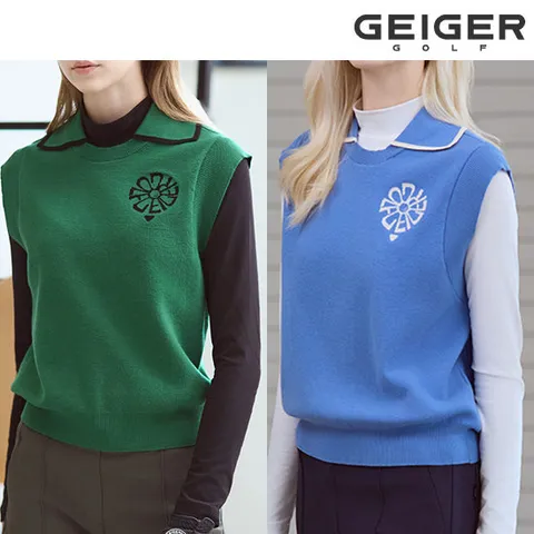 [론칭가 89,000] 가이거골프 스웨터 카라 베스트