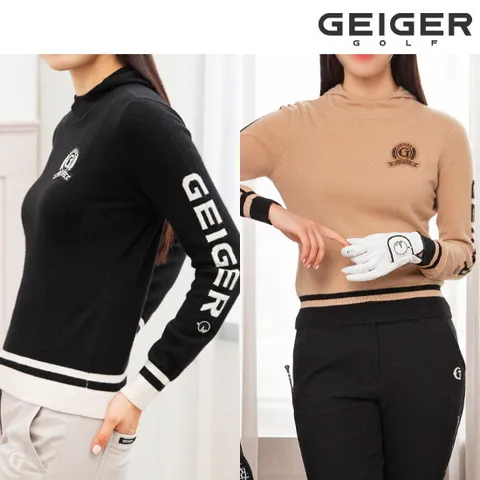 [론칭가 279,000] 가이거골프 캐시미어 미니후드 스웨터