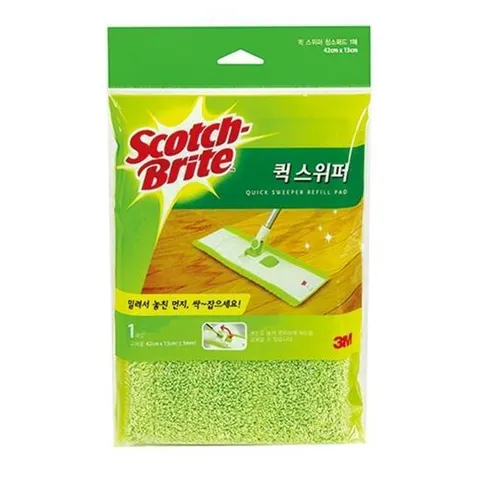 3M)퀵스위퍼 막대걸레 리필(1매)-박스(24개입) 문구용품 사무용품 청소용품 대걸레 마포