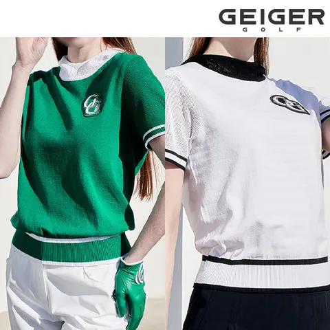 [론칭가 109,000] 가이거골프 반팔 시그니처 미니후드