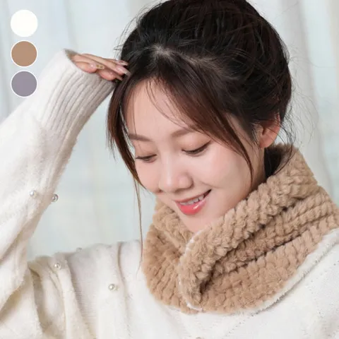 HOTBBA / 엠보싱퍼 도톰 넥워머 EL_1003645