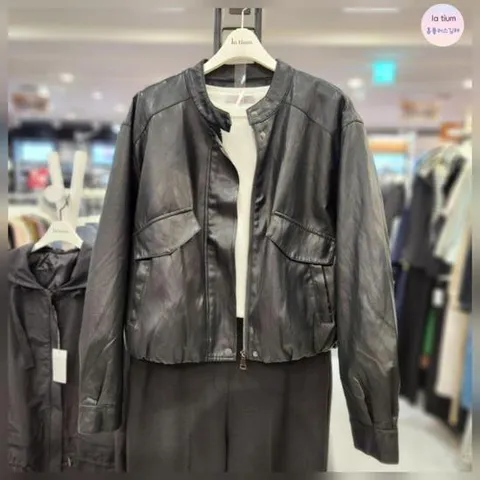 라티움 HC03 여성 싸이즈편한 핏예쁜 가죽(합.피)자켓 L55 F3JK03 99