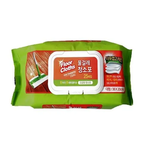 부직포물걸레 밀대 청소포 25매(대)X5개 부직포걸레포 티슈형걸레포 물걸레 밀대청소포