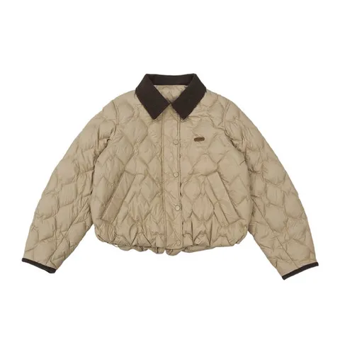 [몽버디] 모그 덕다운 누빔자켓 BEIGE