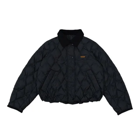 [몽버디] 모그 덕다운 누빔자켓 BLACK