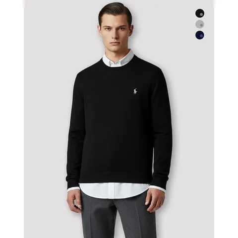 [폴로 랄프로렌]남성 피마 코튼 긴팔 베이직 니트 (3 COLOR)