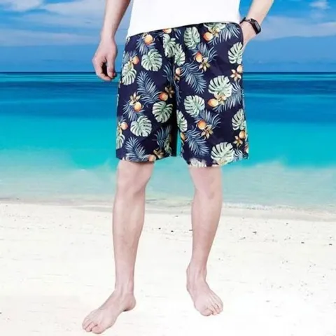 [에이치플러스몰]하와이안바캉스 3/4소매 하프바지 4color 머스트해브