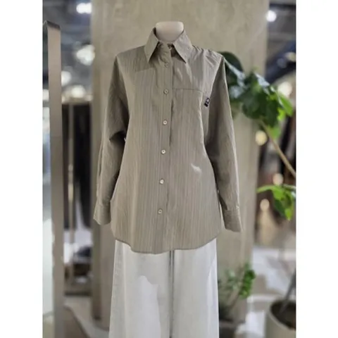 [ 현대백화점 ][ZOOC] 백스트랩 스트라이프 셔츠 (Z253MSC006)