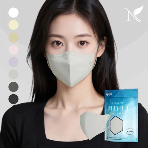 다이아핏 새부리형 KF80 마스크 25+25매입 파우치
