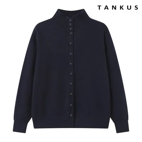 [탱커스] 하이넥 버튼업 니트 가디건 (TX3CD020L0)