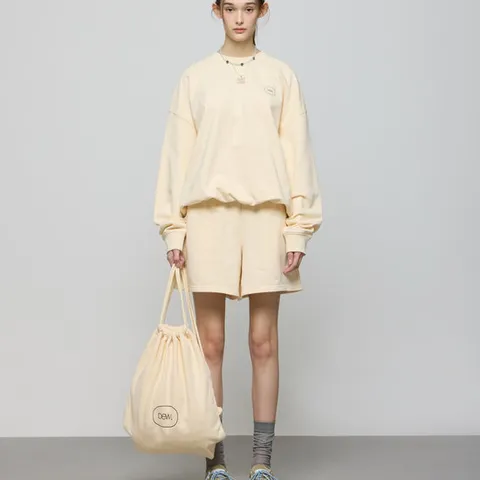 [ 롯데백화점 ][듀엘]듀엘 맨투맨&쇼츠 셋업  L251PSM005