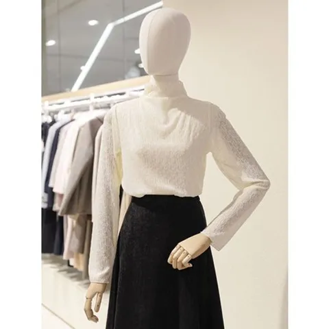 [ 현대백화점 ]SOUP 숲 시스루 반목 긴팔 티셔츠 (SBALT33)