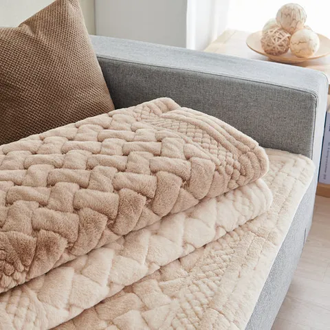 [ 롯데백화점 ][한일카페트]부드러운 윈터소프트 극세사 4인쇼파패드(70240CM)