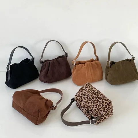 인해하우스 / 여자 스웨이드 미니 크로스백