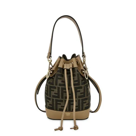펜디 8BS093 ALP3 F1AOE 브라운 FF 로고 몬트레조 버킷백 미니