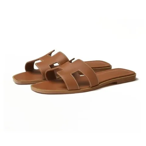 에르메스 오란 샌들 카프스킨 골드 에크루즈 H021056Z03