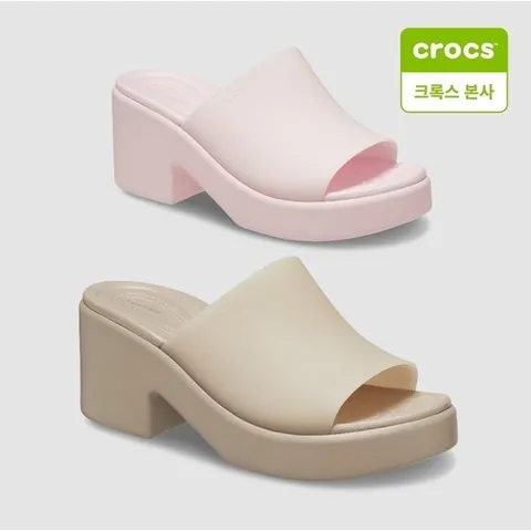 [ 현대백화점 ][크록스 본사] 클래식 브루클린 프로스트 슬라이드 힐 210981