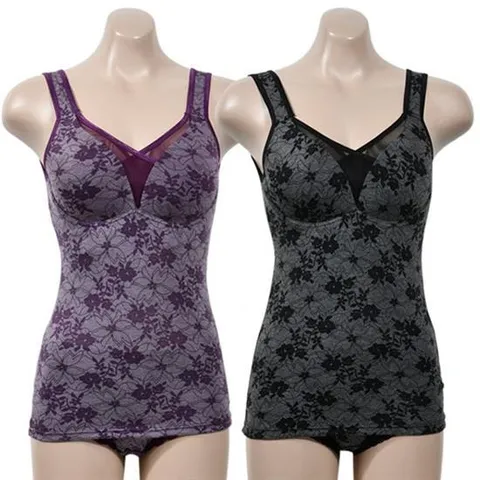 플라워 나염 편안한 노와이어 몰드 브라런닝 팬티세트 스타킹