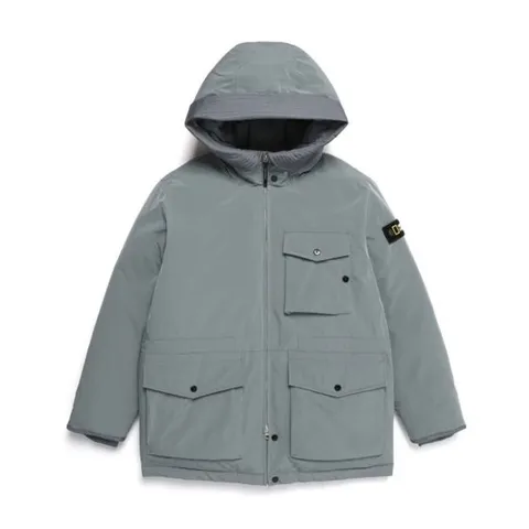 [ 롯데백화점 ][내셔널지오그래픽 (행사)]남성 에어로윙 아웃 포켓 야상 후디 덕다운 점퍼 N224MDW140