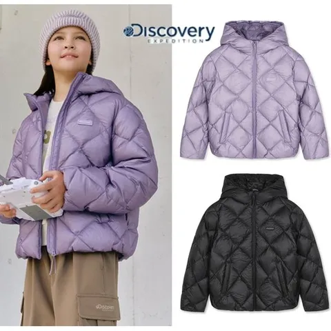 [ 롯데백화점 ]디스커버리키즈 [택가 199,000원] 여아 큐브라이트 다운 경량패딩 DKDJ73056